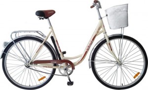 Велосипед с корзиной Novatrack Vintage Lady 28 Beige