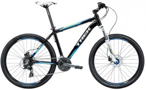 Велосипед Trek 3700 Disc 16 (2015) Black/volt green/nysa blue