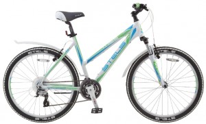 Велосипед Stels Miss 6500 V 15.5 (2016) White green blue