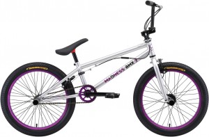 Велосипед Stark Madness BMX 3 (2018) Silver violet black
