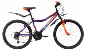 Велосипед Black One Ice 24 (2018) Purple orange blue