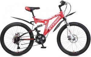 Велосипед Stinger Highlender 100D 18 (2017) Red