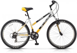 Велосипед Stels Miss 5000 V 18 (2017) White yellow black