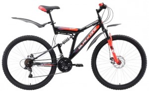 Велосипед Black One Phantom FS 26 D 16 (2018) Black red white