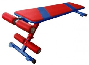 Скамья для пресса Ovelon Альфа Red blue