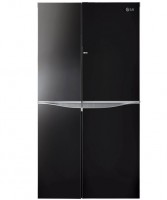 Холодильник с морозильником LG GC-M237JGBM Black