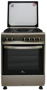 Газовая плита De luxe 606040.24-000 г (кр) чр Нержавеющая сталь