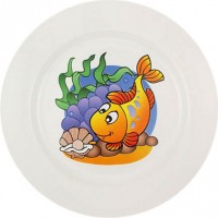 Тарелка обеденная Кубаньфарфор 057Мм Морской мир