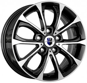 Литой диск КиК Urals 6.5x15/5x100 D57.1 ET34 Алмаз черный