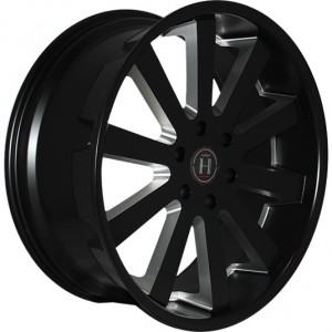Литой диск Harp Y-10 9.5x22/6x139.7 D106.3 ET25 Satin black precision milling