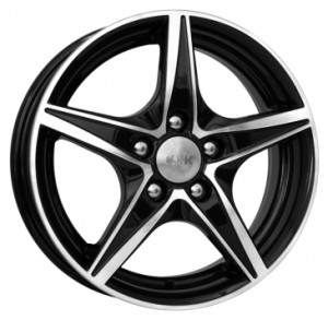 Литой диск КиК Мустанг 5x14 4x100 D60.1 ET43 алмаз черный