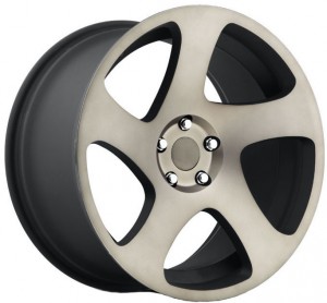 Кованый диск Vissol F-006 8.5x18/5x112 D66.6 ET45 Black and machined with dark tint