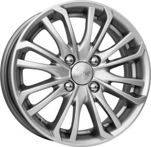 Литой диск КиК Рим 6.5x16/4x114.3 D67.1 ЕТ44 Блэк платинум