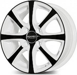 Литой диск Proma Колизей 6x15/5x112 D57.1 ET47  черно-белый