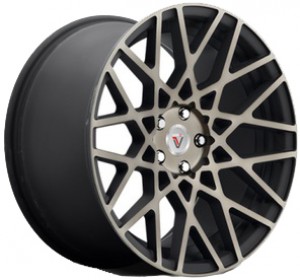 Кованый диск Vissol F-677 10x20/5x114.3 D72.6 ET40 Black and machined with dark tint
