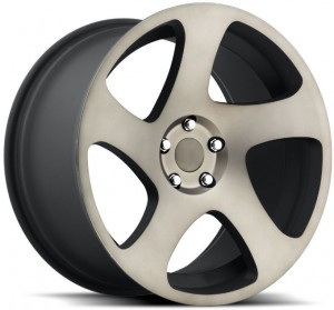 Кованый диск Vissol F-006 9.5x18/5x114.3 D72.6 ET25 Black & machined with dark tint