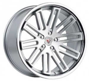 Кованый диск Vissol F-570 10x20/5x112 D66.6 ET45 Silver with machined face and chrome lip