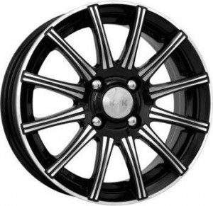 Литой диск КиК Сиеста 5.5x14/4/x98 D58.5 ЕТ35 Алмаз черный