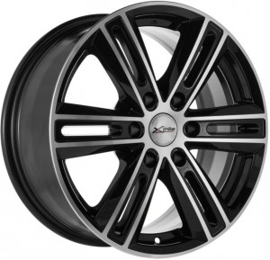 Литой диск Xtrike X-124 7.5x17/6x114.3 D67.1 E30 BK/FP