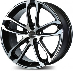 Литой диск PDW Wheels A-BT 8x18/5x112 D66.6 ET39 Алмаз черный матовый