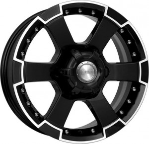 Литой диск КиК М56 7x16/6x139.7 D106.1 ET30 Алмаз черный