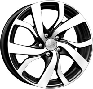 Литой диск КиК Палермо КС607 6.5x16/5x112 D57.1 ET42 Алмаз черный