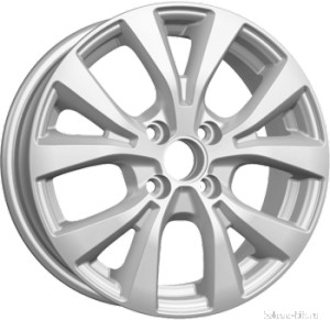 Литой диск КиК KC685 Hyundai Solaris 6x15/4x100 D54.1 ET48 Сильвер