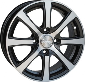 Литой диск Proma Колизей 5.5x14/4x100 D54.1 ET46 Алмаз матовый