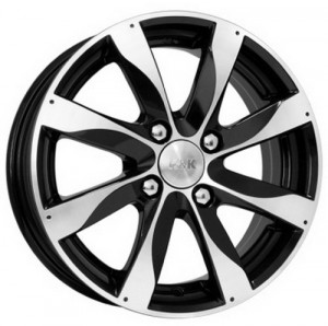 Литой диск КиК Джемини-оригинал 6x15/4x100 D60.1 ЕТ37 Алмаз черный