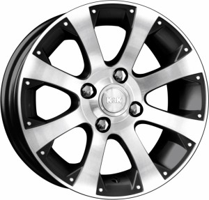Литой диск КиК Аркада 5.5x14/4x108 D67.1 ET25 Алмаз черный