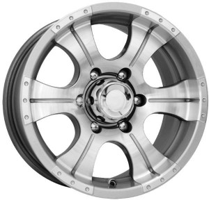 Литой диск КиК Байконур 8x16/5x139.7 D110.1 ET15 Дарк платинум