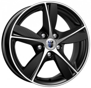 Литой диск КиК Кинезис 6.5x16/5x114.3 D66.1 ET40 Алмаз черный