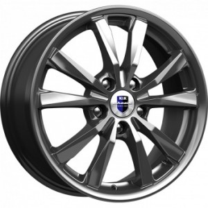 Литой диск КиК Спайдер КС649 6.5x16/5x100 D67.1 ET45 Дарк платинум