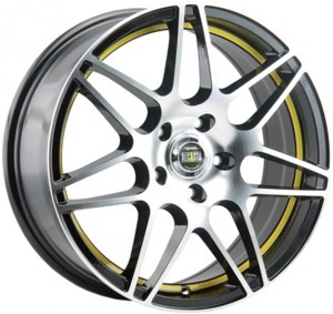 Литой диск Alcasta M28 6.5x16/4x100 D60.1 ET36 BKFYSI