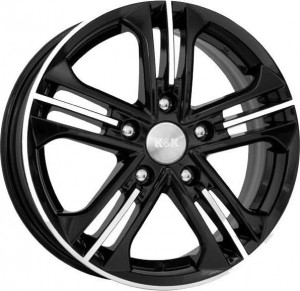 Литой диск КиК Trinity 6x15/5x105 D56.6 ЕТ39 Алмаз черный