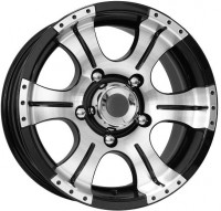 Литой диск КиК Байконур 8x16/6x139.7 D110.1 ET20 Алмаз черный