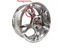 Литой диск Yamato Kioto-no Amira MR295 7x17 5x114.3 D64.1 ET48 GMFP дефект