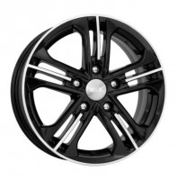 Литой диск КиК Trinity 6x15/5x100 D67.1 ЕТ39 Алмаз черный