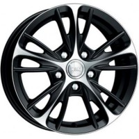 Литой диск КиК Мулен Руж 6.5x15/5x100 D67.1 ЕТ38 Алмаз черный