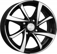 Литой диск КиК Игуана 5.5x14/4x98 D58.5 ET25 Алмаз чёрный