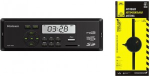 Автомагнитола Rolsen RCR-100G24 + Антенна Триада FM-001 мини