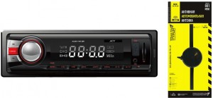 Автомагнитола ACV AVS-1413R + Антенна Триада FM-001 мини