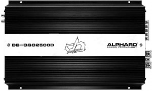 Автомобильный усилитель Alphard DB-OGO2500D