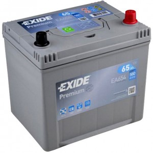 Аккумулятор для легкового автомобиля Exide 65Ач Premium EA654 (D23L) обр.