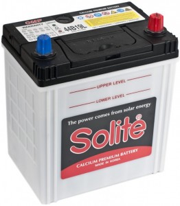 Аккумулятор для легкового автомобиля Solite 44B19L 6СТ-44Ач 350А Об