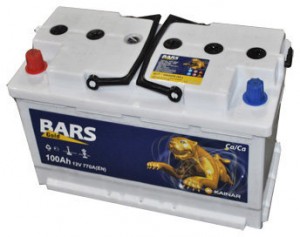 Аккумулятор для легкового автомобиля Bars Gold 100 - 6СТ АПЗ Пр