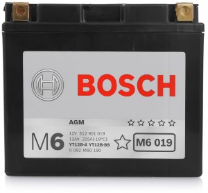 Аккумулятор для мототехники Bosch 12Ач M6 AGM 512 901 019 (YT12B-BS)
