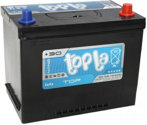 Аккумулятор для легкового автомобиля Topla  Asia Top 75Ач об