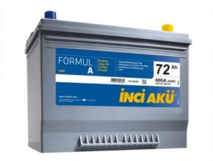 Аккумулятор для легкового автомобиля Inci Aku FormulA Asia 72Ач п.п 600А