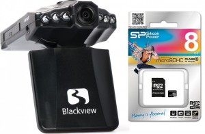 Видеорегистратор Blackview L720 + Silicon Power microSDHC Class6 8 Gb